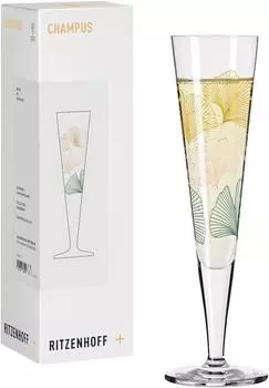 Ritzenhoff Goldnacht Champus #51 Sektglas, Kristallglas, 200ml (1071051)