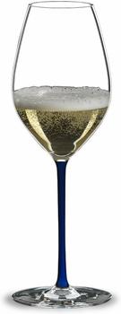 Riedel Fatto A Mano Champagner Weinglas Blau