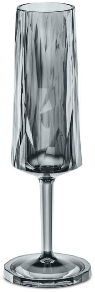 Koziol Club No.5 Champagnerglas Diamant-Optik grau
