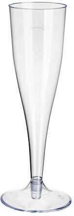 Papstar 500 Stiel-Gläser für Sekt, PS 0,1 l Ø 5 cm · 17,5 cm glasklar