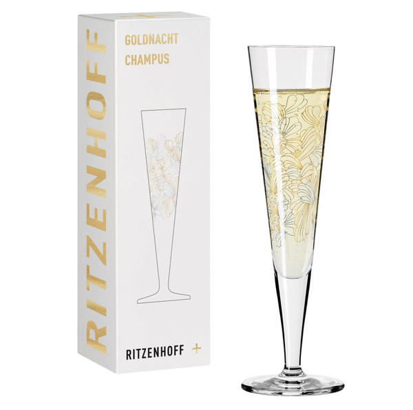 Ritzenhoff Champus Goldnacht Champagnerglas 009 Blossoms by Kühnertová 2020