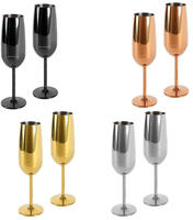 ECHTWERK Champagnerglas Sektglas, Sektkelch, Champagnerkelch, bruchsicher, 250 ml