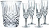 Nachtmann Celebration Set Noblesse, 4 Champagnergläser 155 ml + Sektkühler 2,69 Liter, Kristallglas