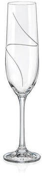 Crystalex Sektglas UP matt geschliffen 190 ml 2er Set Kristallglas, matt Schliff