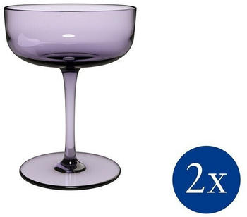 Villeroy & Boch Sektglas Like Lavender Sektschale / Dessertschale, 2 Stück