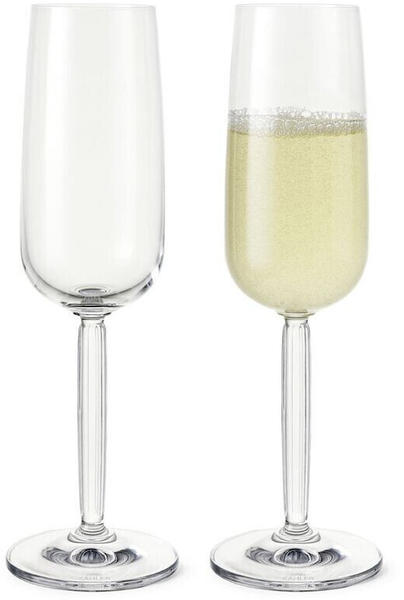 Kähler Hammershøi Champagnerglas 24 cl, klar, 2er Set