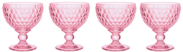Villeroy & Boch Boston Coloured Sektschale 398 ml rosa 4er Set