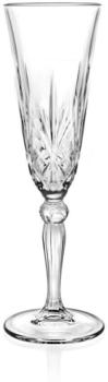 Cristalica Sektglas Melodia 160 ml Sektkelch Kristallglas Retroschliff
