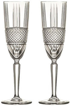 Cristalica GmbH Cristalica Sektglas Sektkelch Champagnerglas Brillante Retro Nostalgie 2er Set 190ml