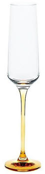 Cristalica Sektglas Sektkelch Charisma Schampus Prosecco Champagner 150ml mit orange