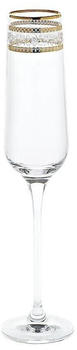 Cristalica Sektglas Charisma Golden Flower Schampus Prosecco Champagner 150ml klar Panto