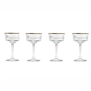 Pasabahce 4er-Set Champagnerglas ELYSIA Champaign Golden Touch 260 ml