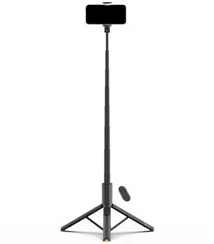 Tech-Protect Selfie-Stick L09S mit Stativ, Bluetooth-Fernbedienung, 146cm, schwarz (L09S)
