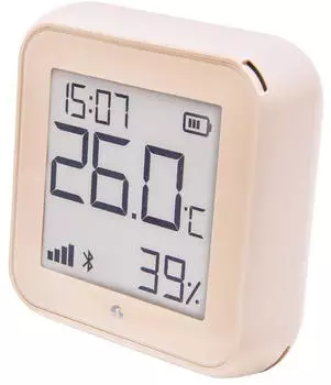 Shelly Plus H&T Gen. 3 Funk-Temperatursensor und Luftfeuchtesensor BT Wi-Fi mocca