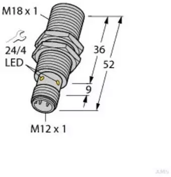 Turck Induktiver Sensor M18 (BI8U-M18-RP6X-H1141)
