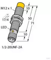 Turck Induktiver Sensor nicht b&uuml;ndig NI8U-G12-ADZ32X-B3131