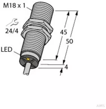 Turck BI8U-M18-AP6X Induktiver N&auml;herungsschalter uprox&reg; M18 b&uuml;ndig (BI8U-M18-AP6X)