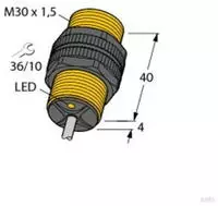 Turck Induktiver Sensor b&uuml;ndig NAMUR BI10-P30-Y1X