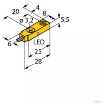 Turck NI3.5-Q5.5-AN6X Induktiver Sensor (4613610)