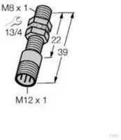 Turck Induktiver Sensor b&uuml;ndig NAMUR BI1,5-EG08K-Y1-H1341
