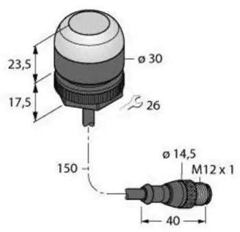 Turck Best&uuml;ckungssensor K30APT2BREQP Pick-to-Light, Kapazitiv (3805314)