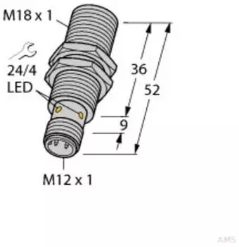 Turck Induktiver Sensor BI5U-EM18-AP6X-H1141 (1635340)