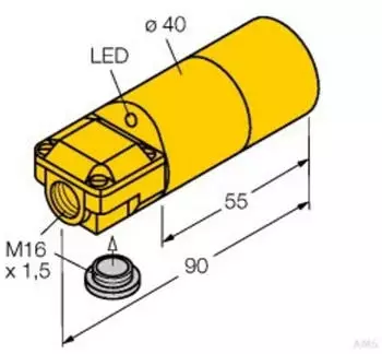 Turck NI20-K40SR-AN6X Induktiver Sensor (16226)