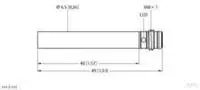 Turck Induktiver Sensor b&uuml;ndig PNP, Schlie&szlig;er BI1,5-EH6,5-AP6X-V1131