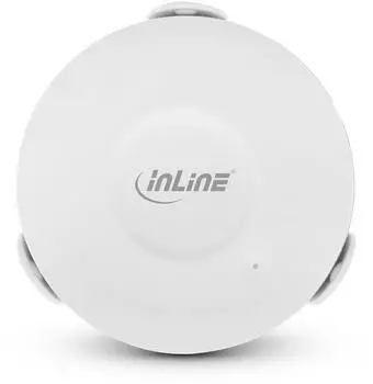 InLine SmartHome Feuchtigkeitssensor WiFi, Thermometer + Hygrometer, Wei&szlig; (40151)