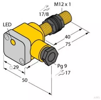 Turck BI3U-P12SK-AP6X Induktiver N&auml;herungsschalter M12 PNP b&uuml;ndig 3mm IP68 (1634700)