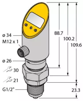 Turck Drucksensor PS010A-50 verdrehbar (6832876)