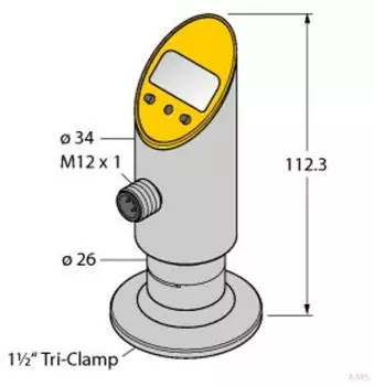 Turck Drucksensor PS016V-607 frontb&uuml;ndig (6833092)