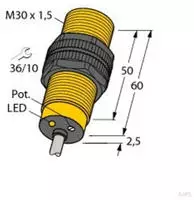 Turck Kapazitiver Sensor BC10-S30-AZ3X 2310700 b&uuml;ndig (&Oslash; x L) 30mm x 62.5mm