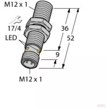 Turck Induktiver Sensor BI4U-EM12WD-AP6X-H1141 (1634812)