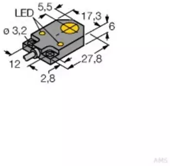Turck BI3-Q06-AN6X2 Induktiver Sensor (1620150)