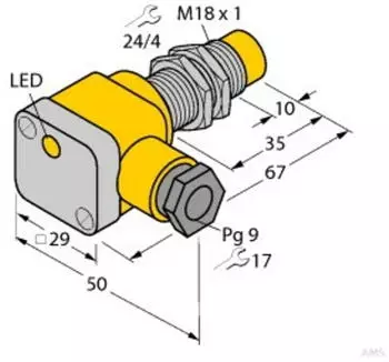 Turck NI10-EG18SK-Y1X Induktiver Sensor (4012150)
