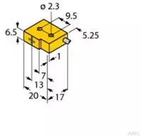 Turck Induktiver Sensor b&uuml;ndig NPN, Schlie&szlig;er BI1-Q6,5-AN6