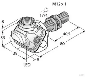 Turck BI4U-EM12WDTC-AP6X Induktiver Sensor (1634760)