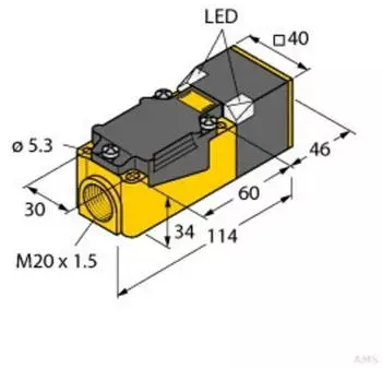 Turck Induktiver Sensor (BI15-CP40-VP4X2/S97)