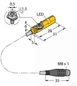 Turck BIM-UNT-AP6X Magnetfeldsensor f&uuml;r Pneumatikzylinder ATEX (4685865)