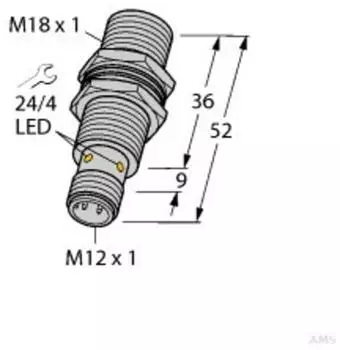 Turck Induktiver Sensor BI10UMT18VP6XH1141 (1644855)