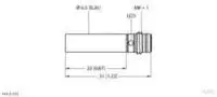 Turck Induktiver Sensor b&uuml;ndig PNP, Schlie&szlig;er BI1,5-EH6,5K-AP6X-V1131