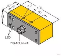 Turck Induktiver Sensor nicht b&uuml;ndig NI30-Q130-ADZ30X2-B1131