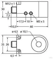 Turck Induktiver Sensor NPN, Schlie&szlig;er BI10R-W30-DAN6X-H1141