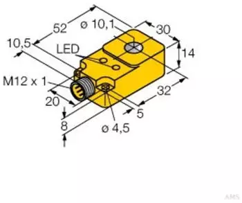 Turck Bi10RQ14-AP6X2-H1141 Induktiver Ringsensor 10-30VDC (1407100)
