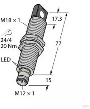 Turck RU130U-M18ES-LI8X2-H1151 Ultraschallsensor Reflexionstaster (1610098)