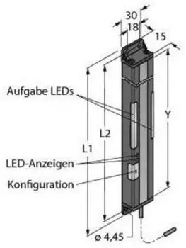 Turck Best&uuml;ckungssensor PVA100P6E Pick-to-Light, kapazitiv (3050784)