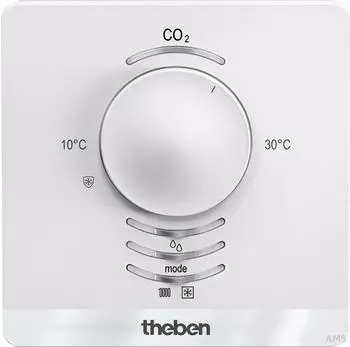 Theben AMUN 716 S KNX CO2-Raumluftsensor mit Temperaturregler, wei&szlig; (7169230)