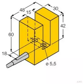 Turck SI15-K30-AZ3 Induktiver Sensor schlitzf&ouml;rmig (13069)