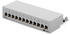 HB-Digital Patchpanel / Patchfeld 12-Port CAT.6 hb-digital für Netzwerkkabel LAN Verlegekabel, STP